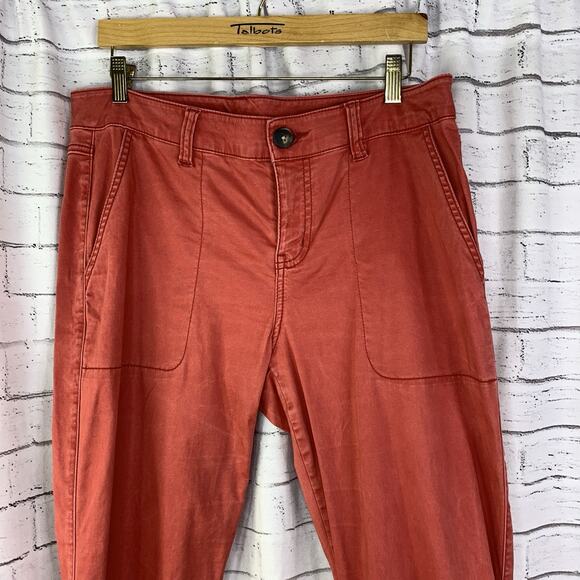 Cabi Women The Hutton Jogger Pants Sz 10 Nantucket Red Pockets Stretch #5178 - Picture 5 of 8